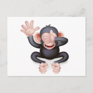 Postal Personalizado no ve ningún mono malvado