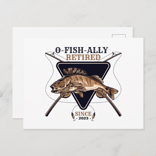 Postal Personalizado Oficialmente Retirado Jubilación Div (Anverso / Reverso)