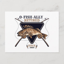 Postal Personalizado Oficialmente Retirado Jubilación Div