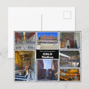Postal Personalizado, Oslo rådhus, Noruega