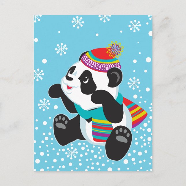 Postal personalizado panda (Anverso)