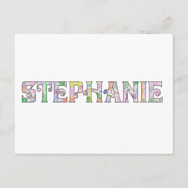 Postal Personalizado para Stephanie (Anverso)
