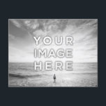 Postal Personalizado Personalizado 2 Foto: Blanco Y Negro<br><div class="desc">Sube tu foto y crea tu postal blanca y negra personalizada! Haz tu regalo perfecto para amigos, pareja, niños y familia, crea tu mejor keepsake, saluda a tus seres queridos desde tus viajes! ¿Quieres comprar estos paisajes de playa sin personalizarlos? Estas increíbles fotos de Frank Mckenna hechas en San Diego,...</div>