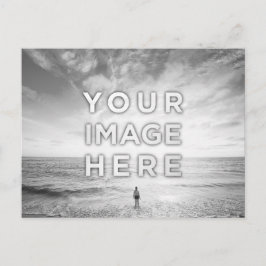 Postal Personalizado Personalizado 2 Foto: Blanco Y Negro