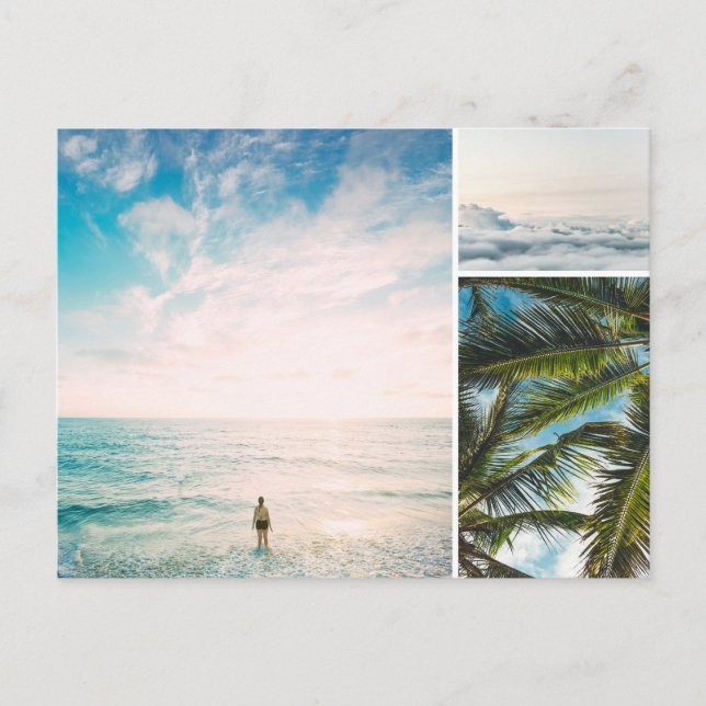 Postal Personalizado personalizado 3 Foto (Anverso)