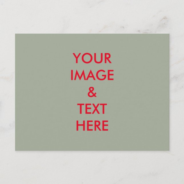 Postal Personalizado personalizado de su propia foto (Anverso)