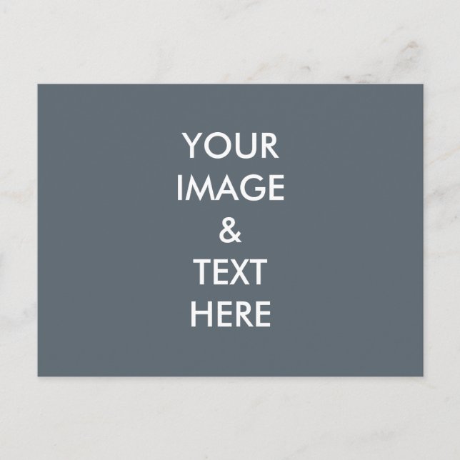 Postal Personalizado personalizado de su propia foto (Anverso)