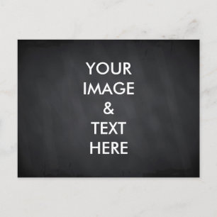 Postal Personalizado personalizado pizarra negra tu propi