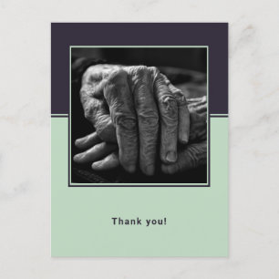 Postal Personalizado Photo Senior Home Caregiver Gracias