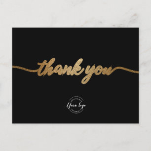 Postal Personalizado Plantilla de negocios Guión elegante