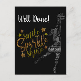 Postal Personalizado Player Tema Bien Hecho Netball