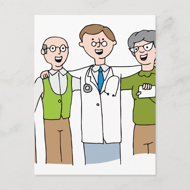 Postal Personalizado principal de relaciones con Médico d (Anverso)