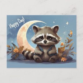 Postal Personalizado raccoon