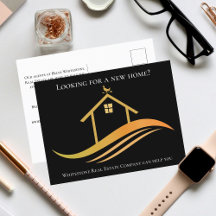 Personalizado Real Estate Company Black Gold Marke