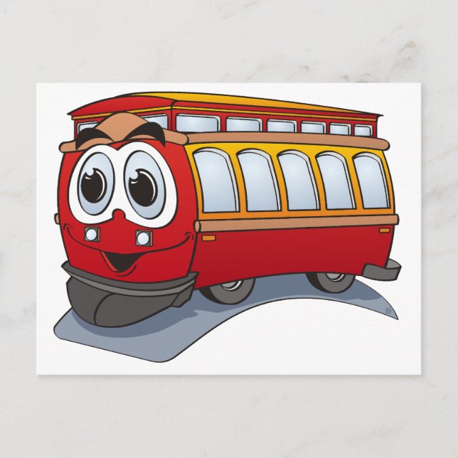 Postal Personalizado Red Trolley (Anverso)