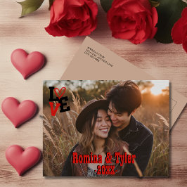 Postal Personalizado romántico | Diseño de amor en forma 