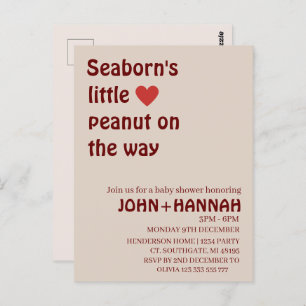 Postal Personalizado rústico cacahuete en camino a la duc