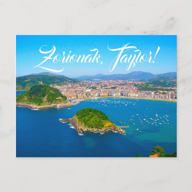 Postal Personalizado, San Sebastián, Donostia, Euskadi, E (Anverso)