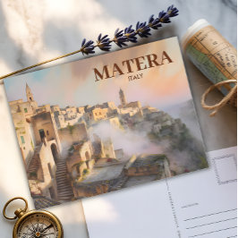 Postal Personalizado Sassi di Matera Italia Turística acu