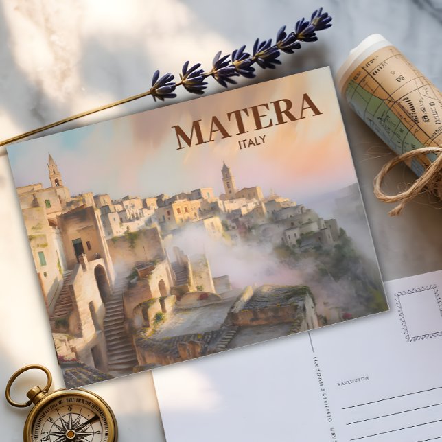 Postal Personalizado Sassi di Matera Italia Turística acu (Subido por el creador)