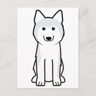 Postal Personalizado Siberian Husky Dog