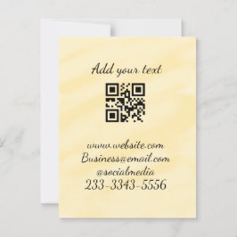 Postal personalizado simple código QR agregar su nombre t