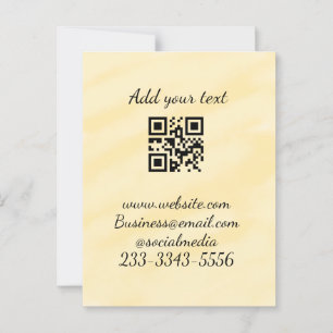 Postal personalizado simple código QR agregar su nombre t