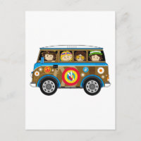 Personalizado Sixties Peace Hippie Van
