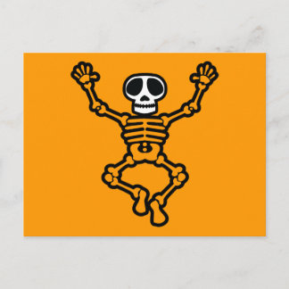 POSTAL PERSONALIZADO SKULL SKELETON GRÁFICO BAILE EMO OSC