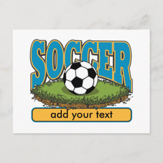 Postal Personalizado Soccer Añadir texto