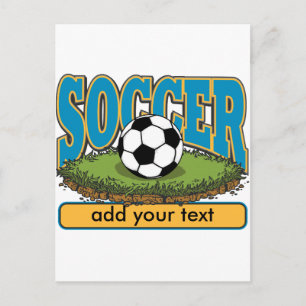Postal Personalizado Soccer Añadir texto
