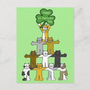 Postal Personalizado St Patrick's Day Gats