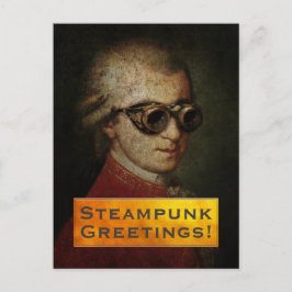 Postal Personalizado Steampunk Mozart Stationery