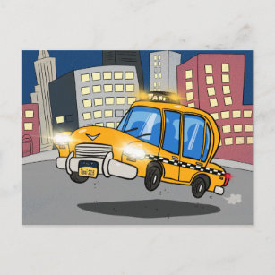 Postal Personalizado Taxi Cab