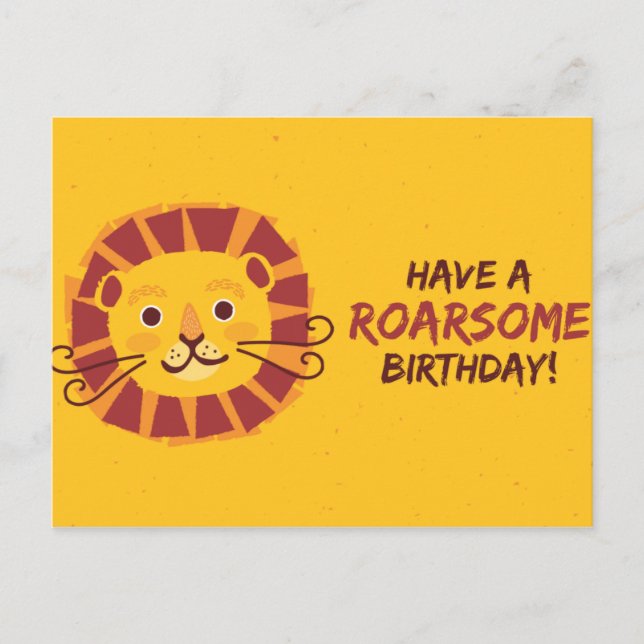 Postal Personalizado - tener un cumpleaños ruidoso (Anverso)