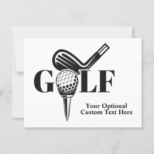 Postal Personalizado Text Golf