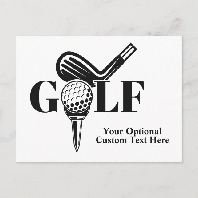 Postal Personalizado Text Golf (Anverso)