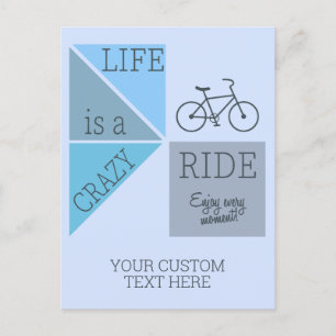 Postal Personalizado Text Life es un viaje loco