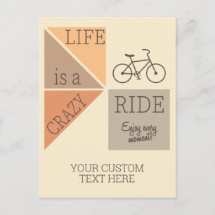 Postal Personalizado Text Life es un viaje loco