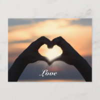 Personalizado Texto Amor Manos Forma Corazón Crepú