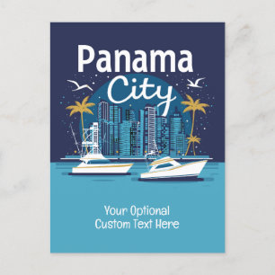 Postal Personalizado Texto Ciudad de Panamá
