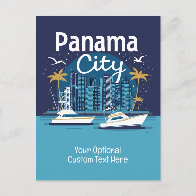 Postal Personalizado Texto Ciudad de Panamá (Anverso)