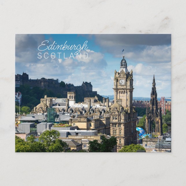 Postal Personalizado Texto Edimburgo Escocia (Anverso)