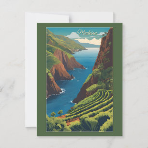Postal Personalizado Texto Madeira Portugal