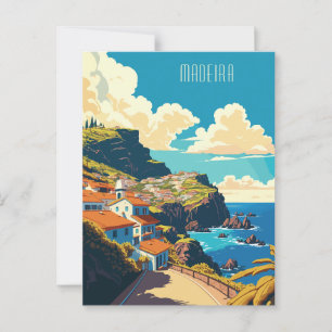 Postal Personalizado Texto Madeira Portugal