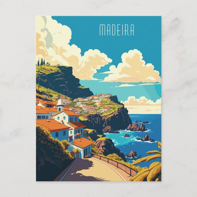 Postal Personalizado Texto Madeira Portugal (Anverso)