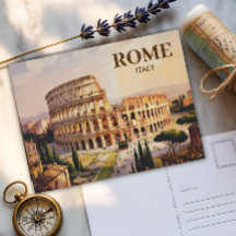 Personalizado Texto Roma Italia Colosseo Retro acu