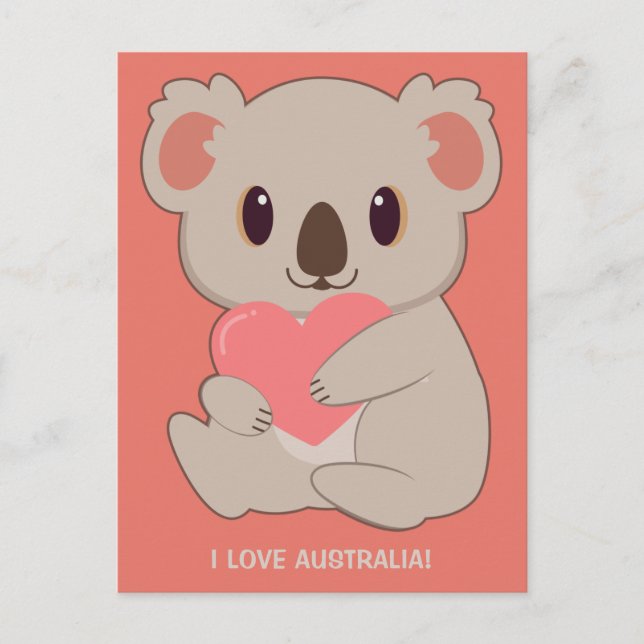 Postal Personalizado Textos Amar Koala (Anverso)