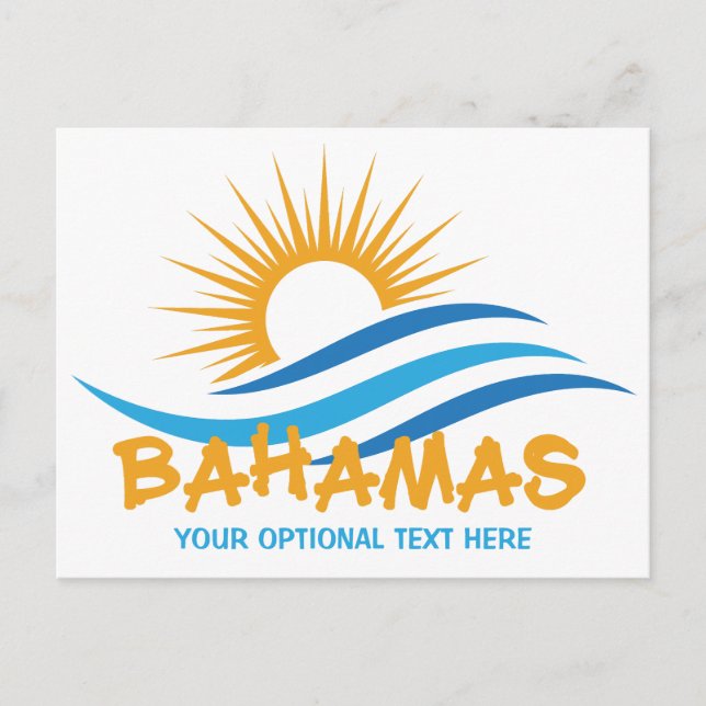 Postal Personalizado Textos Bahamas (Anverso)