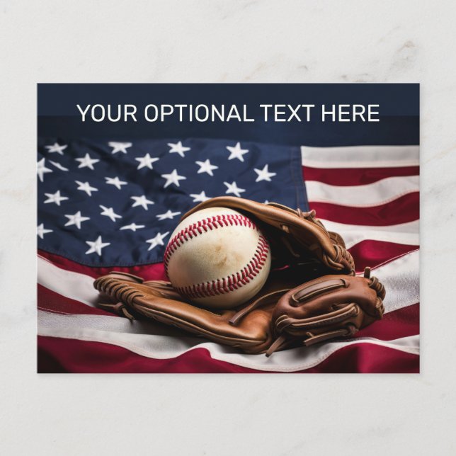 Postal Personalizado Textos Béisbol Americano (Anverso)